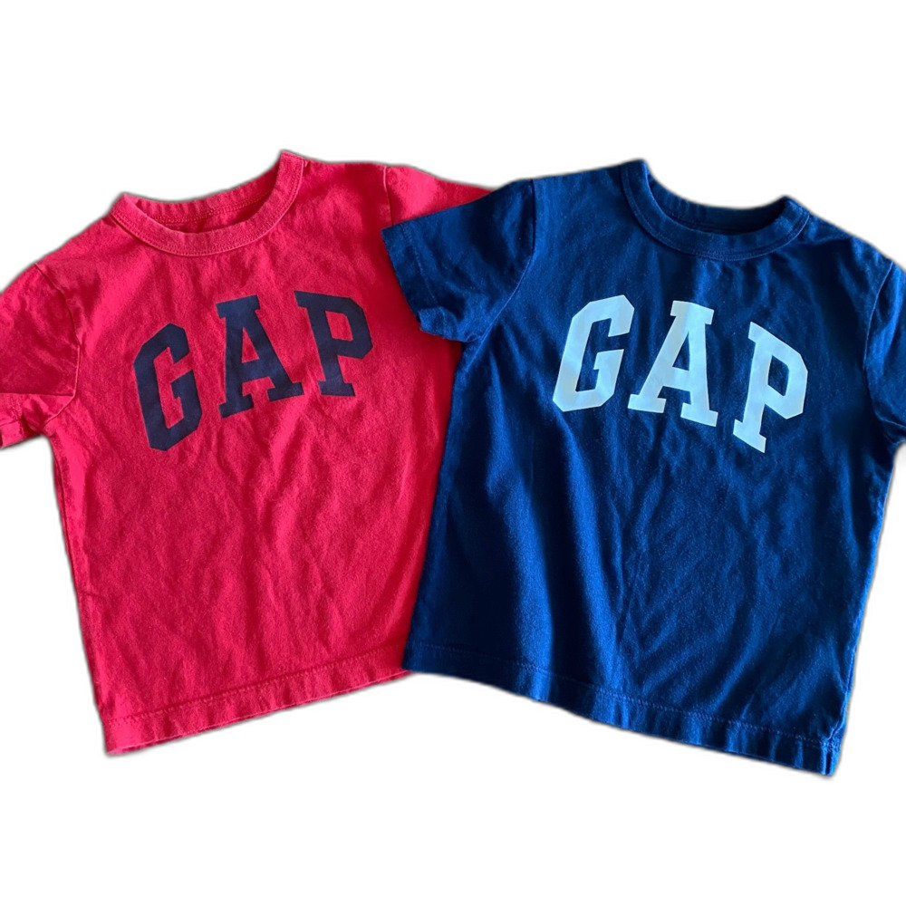 Gap Red & Navy Logo Tee Set of 2 Boys' 2